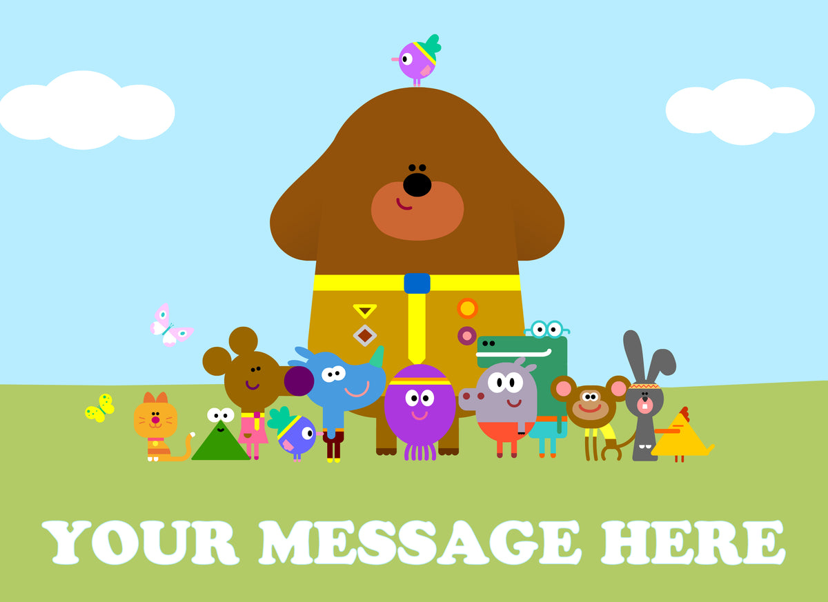 Hey Duggee Edible Image Cake Topper Personalized Birthday Sheet Decoration Custom Party Frosting Transfer Fondant