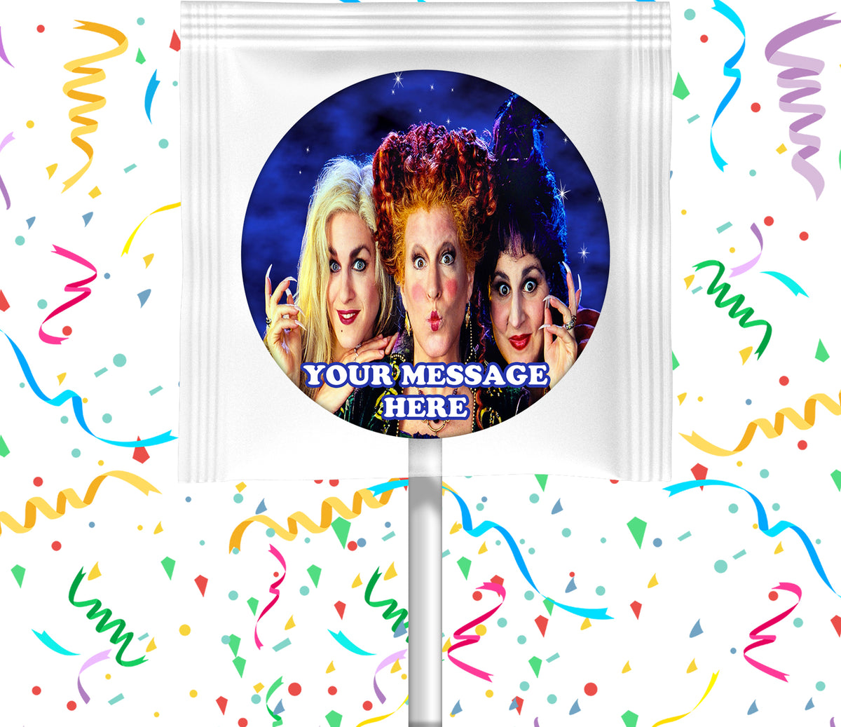 Hocus Pocus Lollipops Party Favors Personalized Suckers 12 Pcs