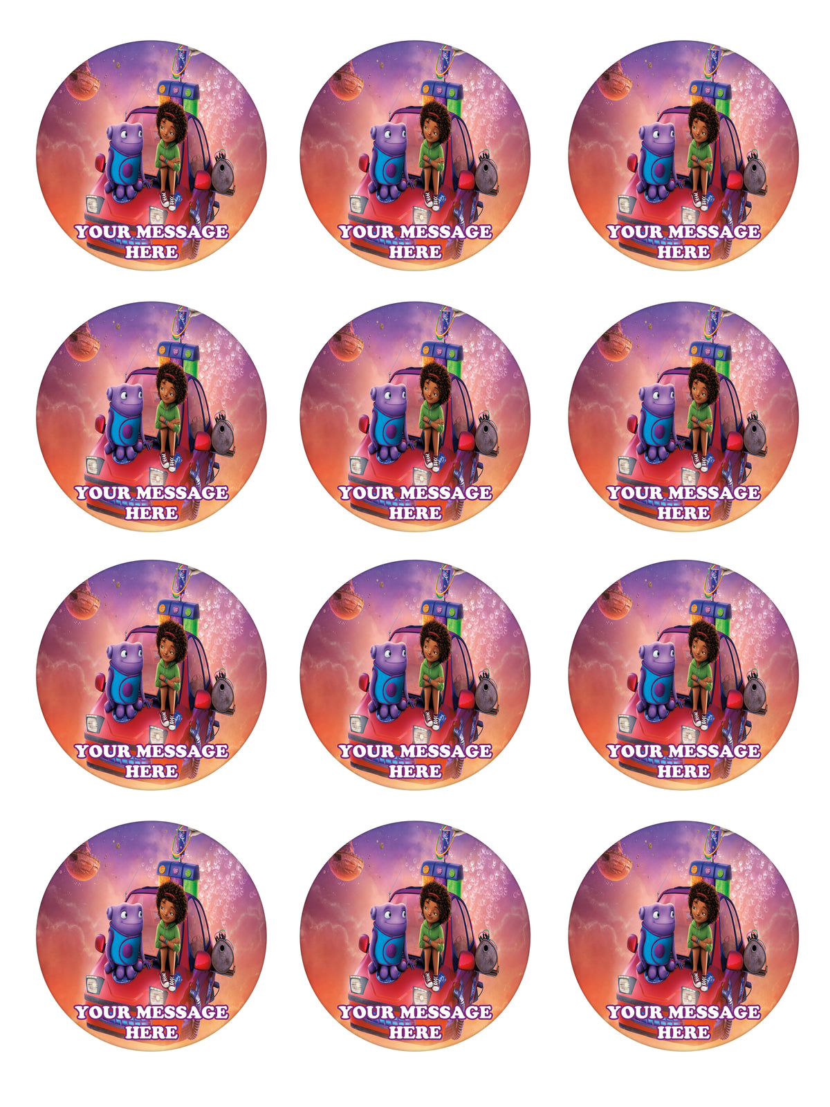 Home Edible Cupcake Toppers (12 Images) Cake Image Icing Sugar Sheet