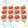 Hot Wheels Edible Cupcake Toppers (12 Images) Cake Image Icing Sugar Sheet