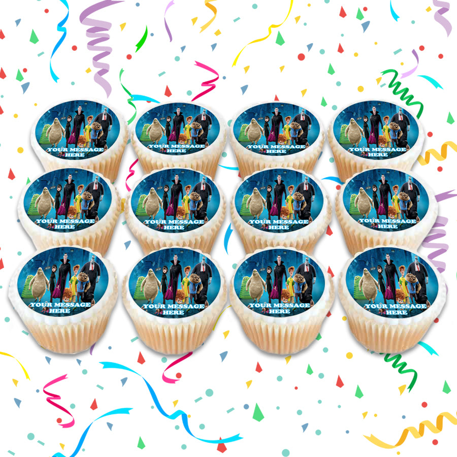 Hotel Transylvania Edible Cupcake Toppers (12 Images) Cake Image Icing Sugar Sheet