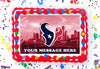 Houston Texans Edible Image Cake Topper Personalized Birthday Sheet Decoration Custom Party Frosting Transfer Fondant