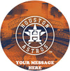 Houston Astros Edible Image Cake Topper Personalized Birthday Sheet Custom Frosting Round Circle
