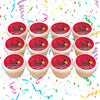Illinois State Redbirds Edible Cupcake Toppers (12 Images) Cake Image Icing Sugar Sheet