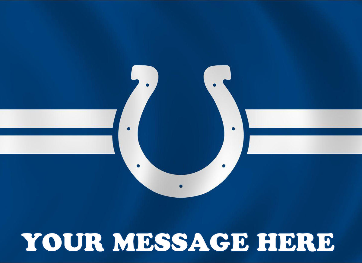 Indianapolis Colts Edible Image Cake Topper Personalized Birthday Sheet Decoration Custom Party Frosting Transfer Fondant