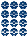 Indianapolis Colts Edible Cupcake Toppers (12 Images) Cake Image Icing Sugar Sheet