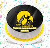 Iowa Hawkeyes Edible Image Cake Topper Personalized Birthday Sheet Custom Frosting Round Circle