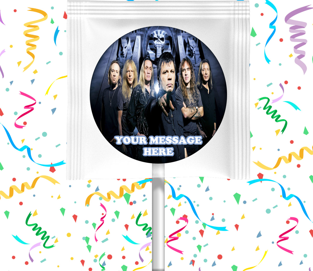 Iron Maiden Lollipops Party Favors Personalized Suckers 12 Pcs