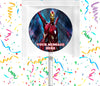 Iron Man Lollipops Party Favors Personalized Suckers 12 Pcs