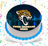 Jacksonville Jaguars Edible Image Cake Topper Personalized Birthday Sheet Custom Frosting Round Circle