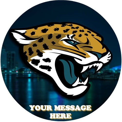 Jacksonville Jaguars Edible Image Cake Topper Personalized Birthday Sheet Custom Frosting Round Circle