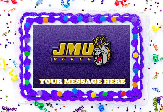 James Madison University Edible Image Cake Topper Personalized Birthday Sheet Decoration Custom Party Frosting Transfer Fondant