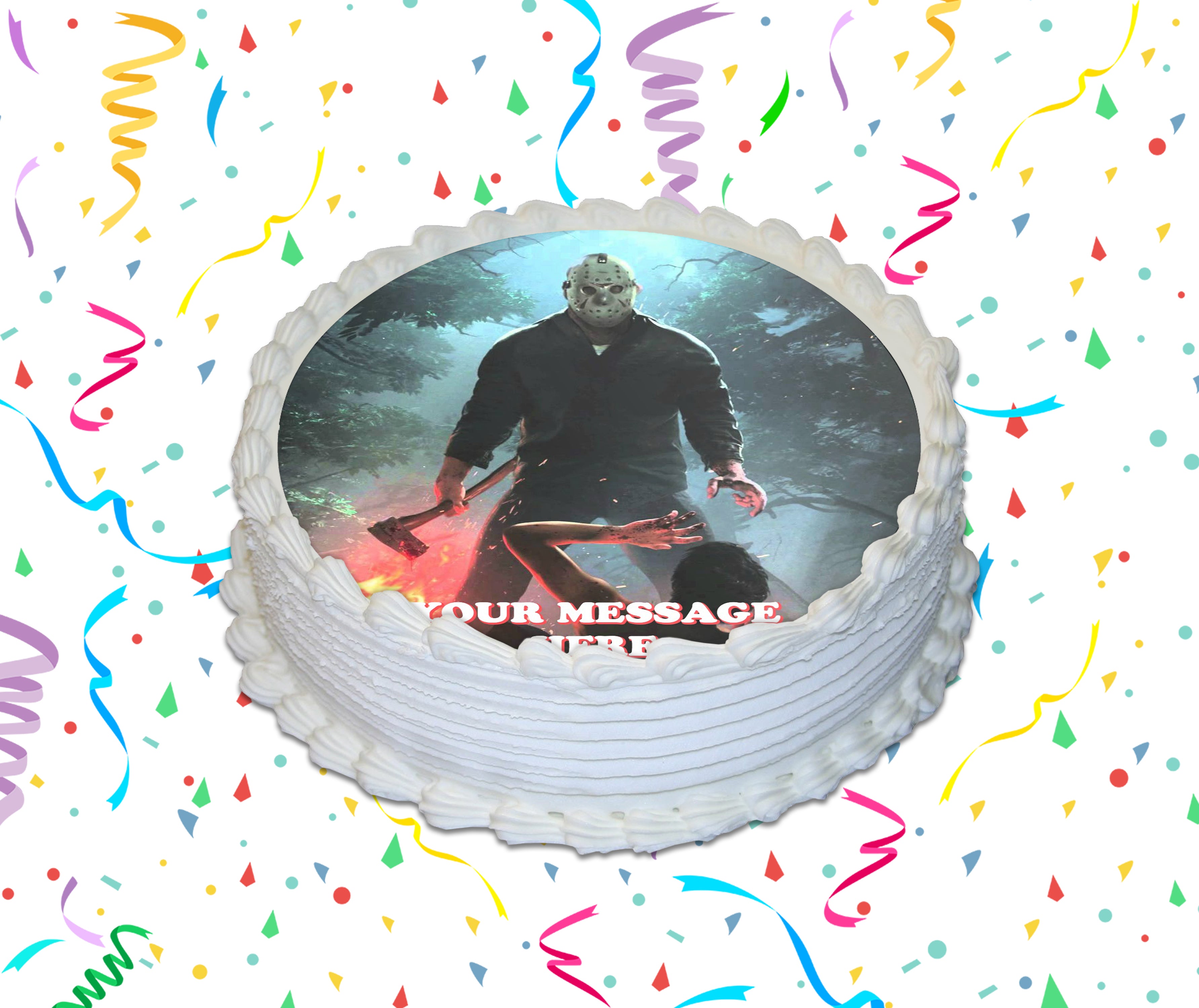 Jason Voorhees Edible Image Cake Topper Personalized Birthday Sheet Cu ...