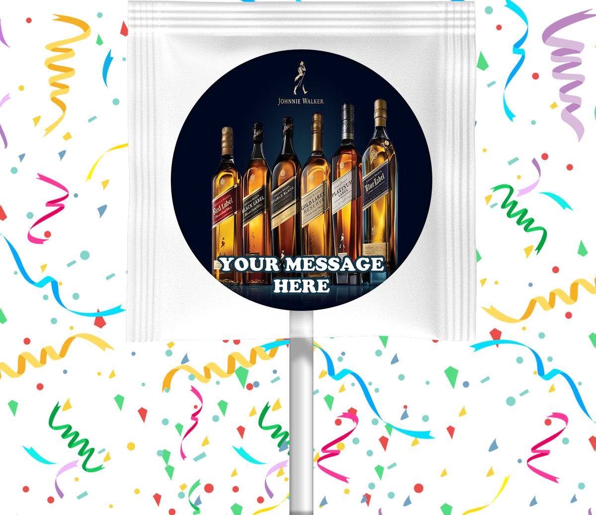 Johnnie Walker Lollipops Party Favors Personalized Suckers 12 Pcs
