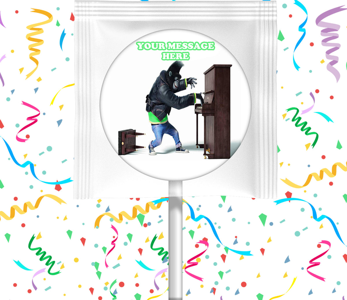 Sing Johnny Lollipops Party Favors Personalized Suckers 12 Pcs