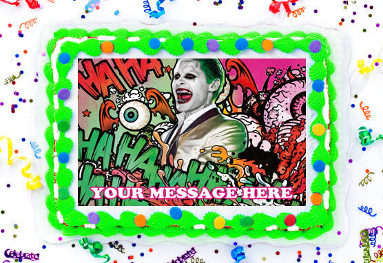 Joker Edible Image Cake Topper Personalized Birthday Sheet Decoration Custom Party Frosting Transfer Fondant