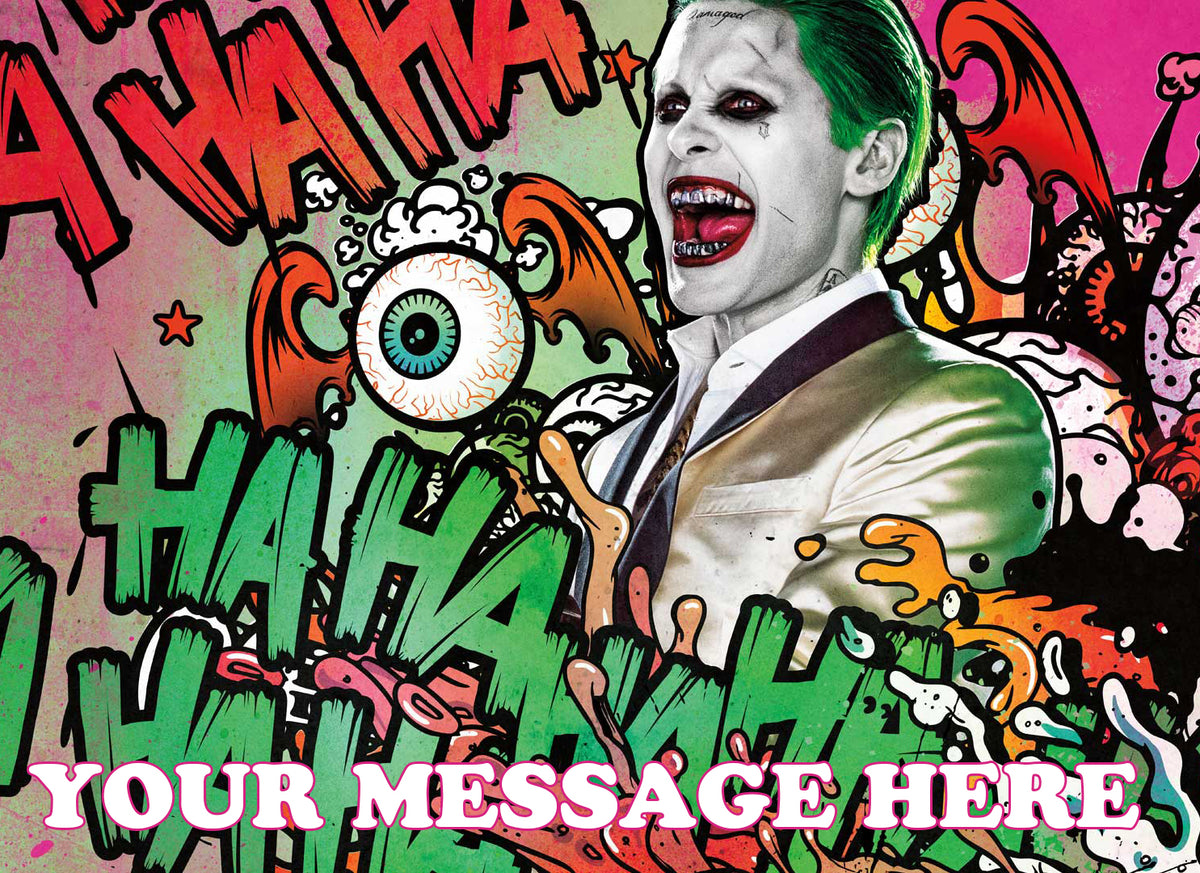 Joker Edible Image Cake Topper Personalized Birthday Sheet Decoration Custom Party Frosting Transfer Fondant