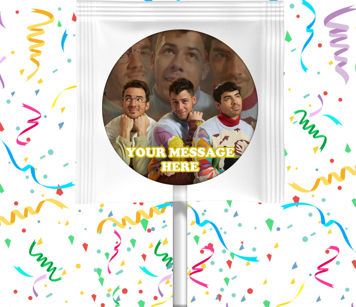 Jonas Brothers Lollipops Party Favors Personalized Suckers 12 Pcs