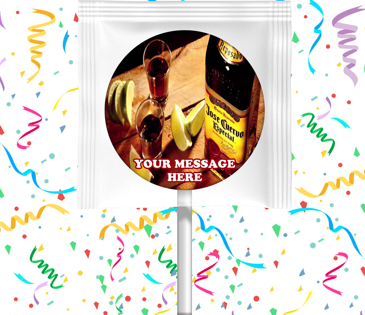 Jose Cuervo Lollipops Party Favors Personalized Suckers 12 Pcs