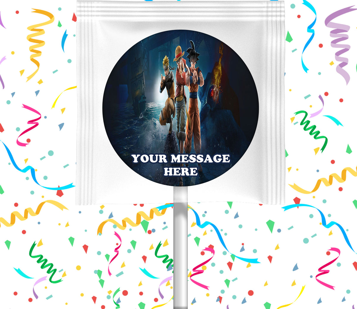 Jump Force Lollipops Party Favors Personalized Suckers 12 Pcs