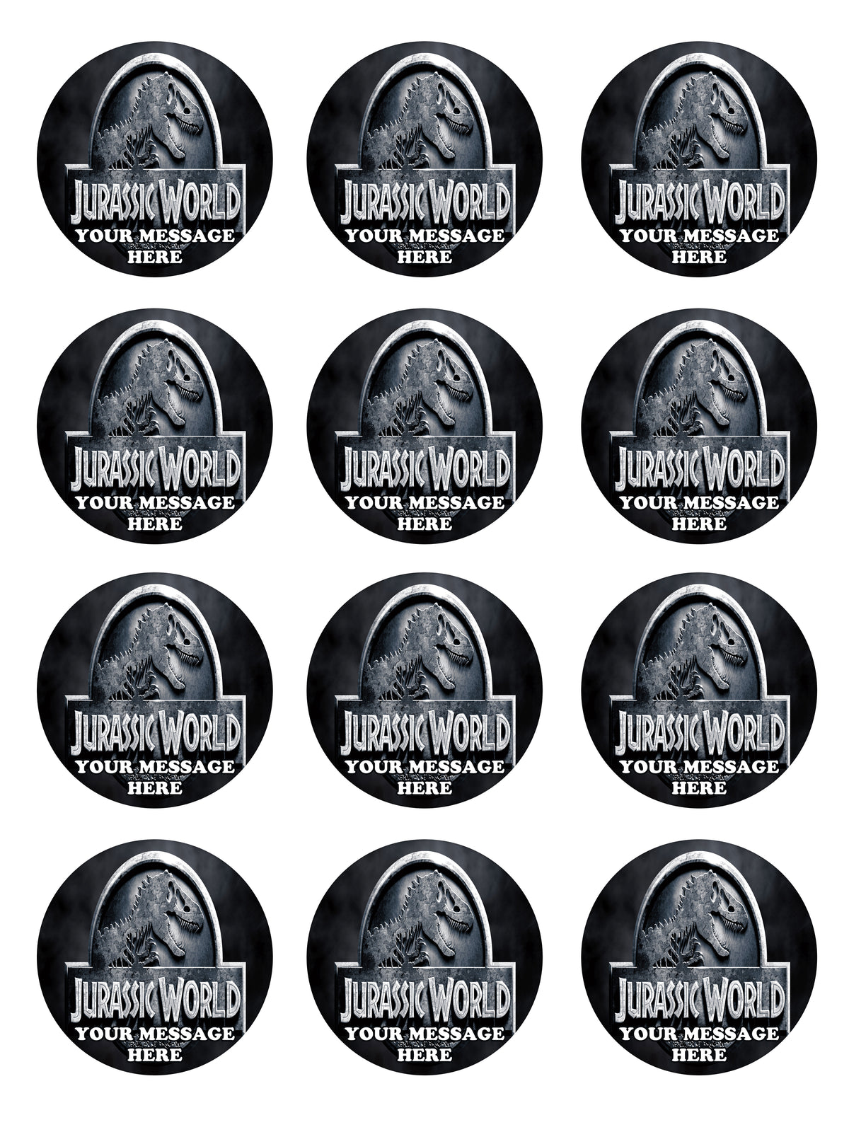 Jurassic World Edible Cupcake Toppers (12 Images) Cake Image Icing Sug - PartyCreationz jurassic-world-edible-cupcake-toppers-12-images-cake-image-icing-sug-partycreationz