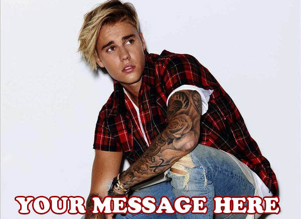 Justin Bieber Edible Image Cake Topper Personalized Birthday Sheet Decoration Custom Party Frosting Transfer Fondant
