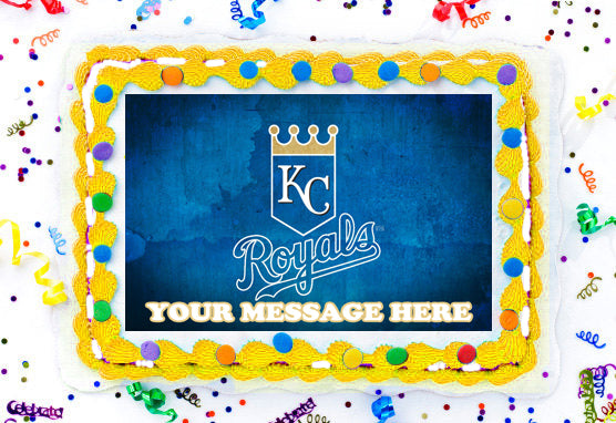 Kansas City Royals Edible Image Cake Topper Personalized Birthday Sheet Decoration Custom Party Frosting Transfer Fondant