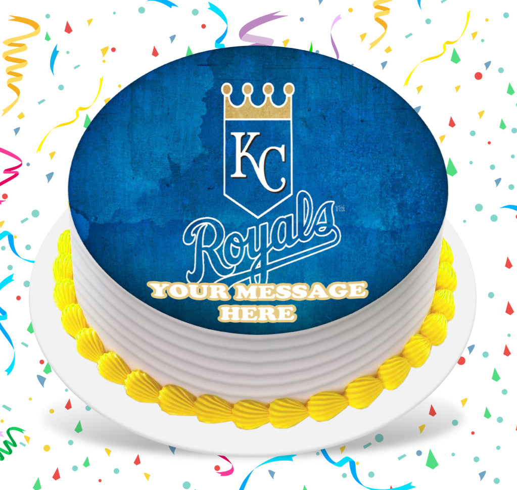 Kansas City Royals Edible Image Cake Topper Personalized Birthday Sheet Custom Frosting Round Circle