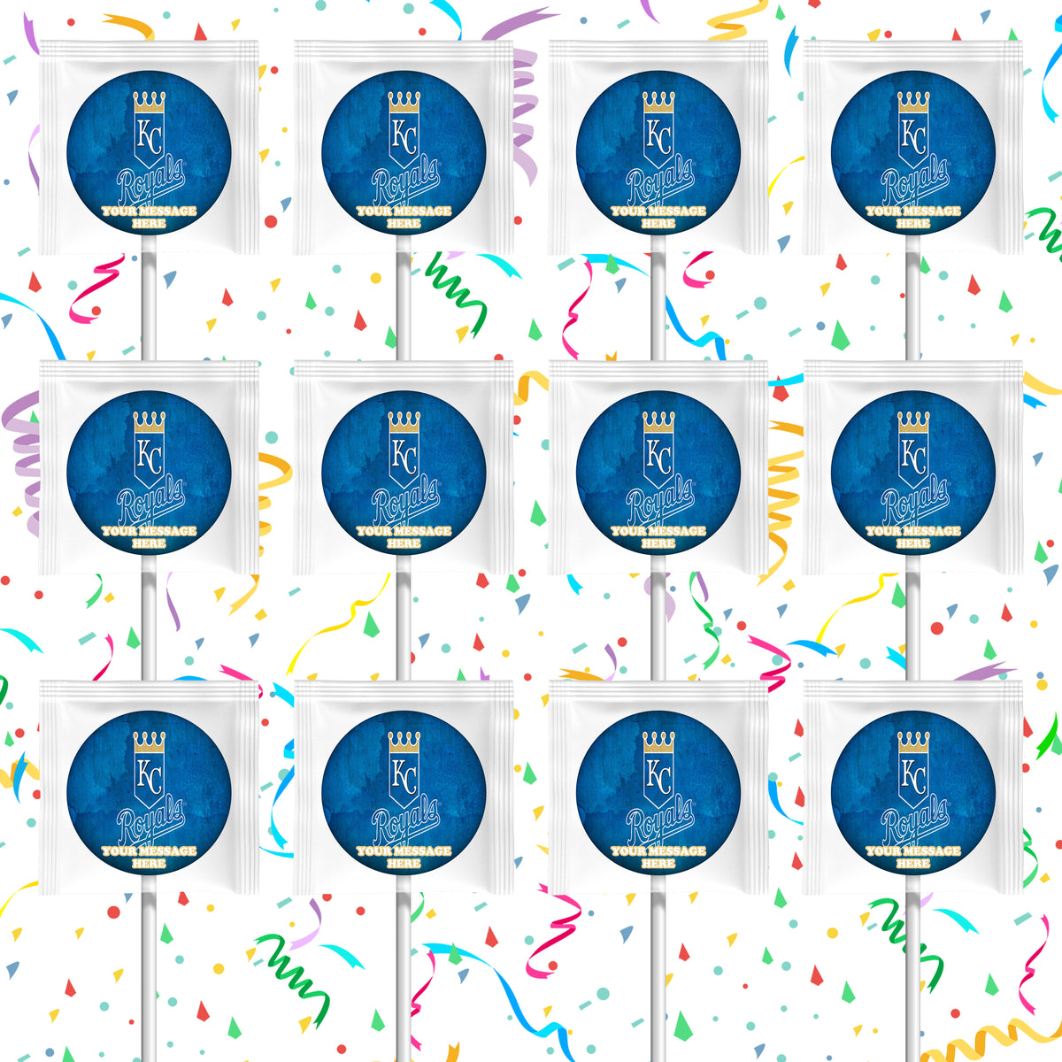 Kansas City Royals Lollipops Party Favors Personalized Suckers 12 Pcs