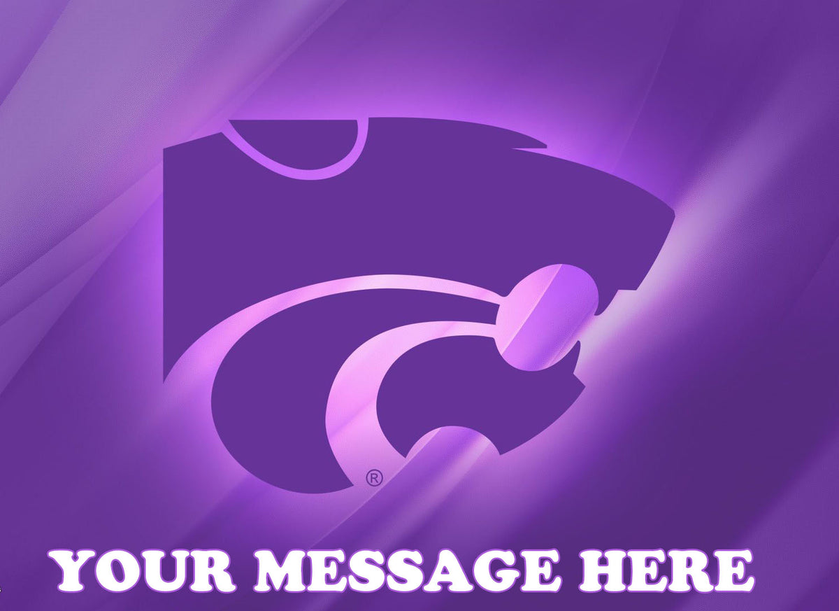 Kansas State University Edible Image Cake Topper Personalized Birthday Sheet Decoration Custom Party Frosting Transfer Fondant