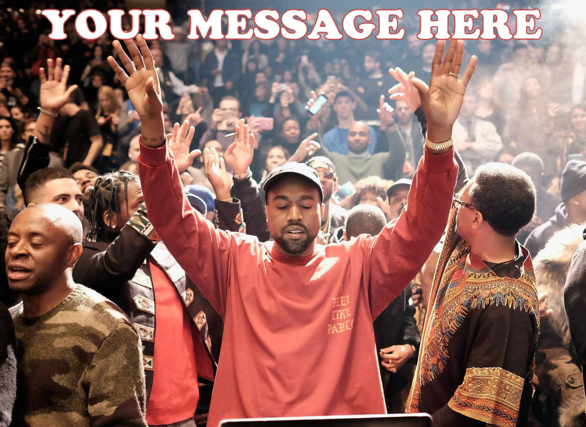 Kanye West Edible Image Cake Topper Personalized Birthday Sheet Decoration Custom Party Frosting Transfer Fondant