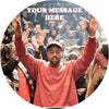 Kanye West Edible Image Cake Topper Personalized Birthday Sheet Custom Frosting Round Circle