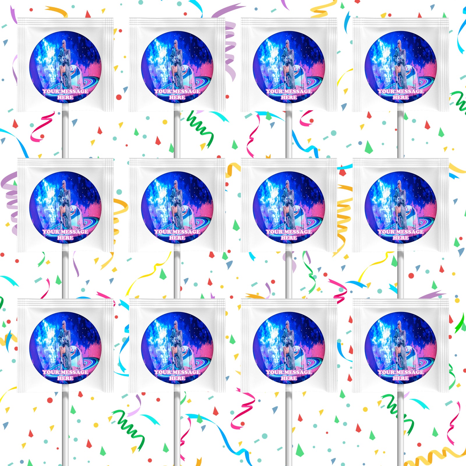 Katy Perry Lollipops Party Favors Personalized Suckers 12 Pcs