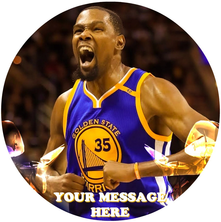 Kevin Durant Edible Image Cake Topper Personalized Birthday Sheet Custom Frosting Round Circle