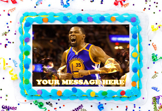 Kevin Durant Edible Image Cake Topper Personalized Birthday Sheet Decoration Custom Party Frosting Transfer Fondant