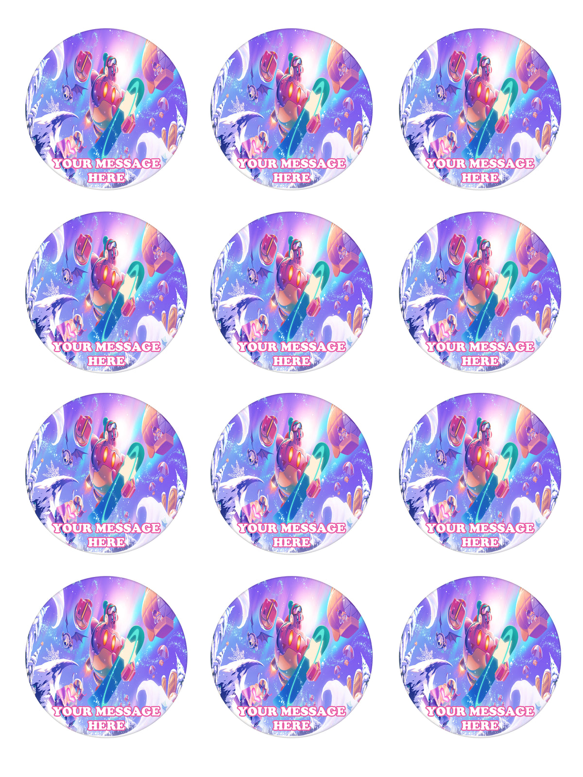 Kirby Edible Cupcake Toppers (12 Images) Cake Image Icing Sugar Sheet