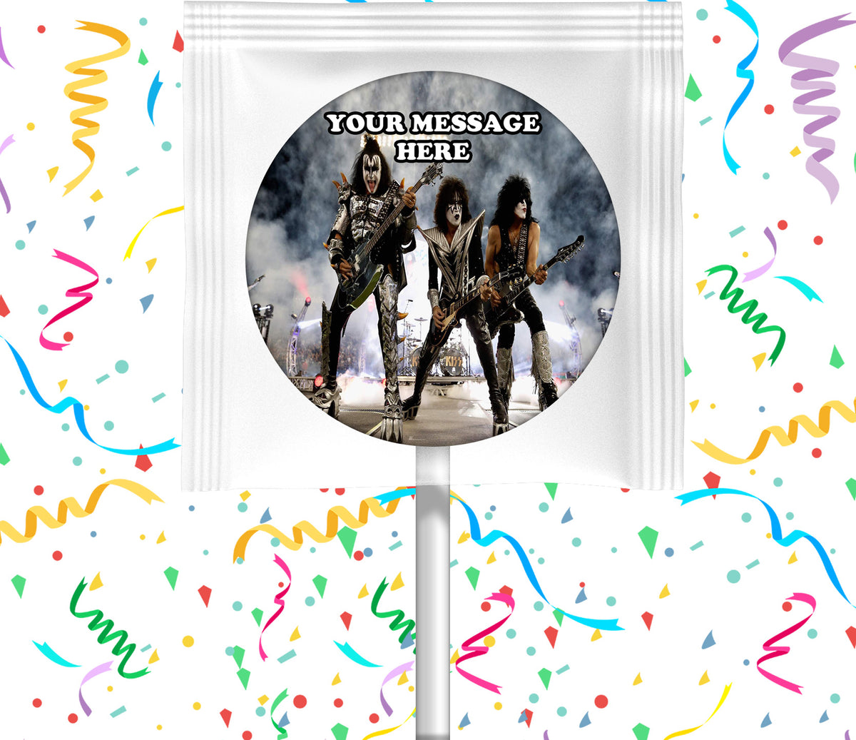 Kiss Lollipops Party Favors Personalized Suckers 12 Pcs