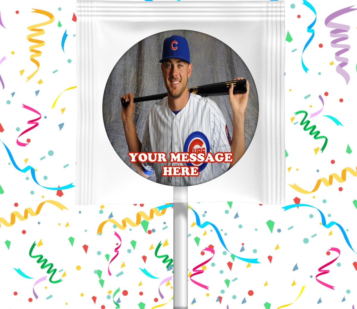 Kris Bryant Lollipops Party Favors Personalized Suckers 12 Pcs