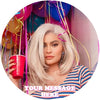 Kylie Jenner Edible Image Cake Topper Personalized Birthday Sheet Custom Frosting Round Circle