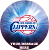 LA Clippers Edible Image Cake Topper Personalized Birthday Sheet Custom Frosting Round Circle