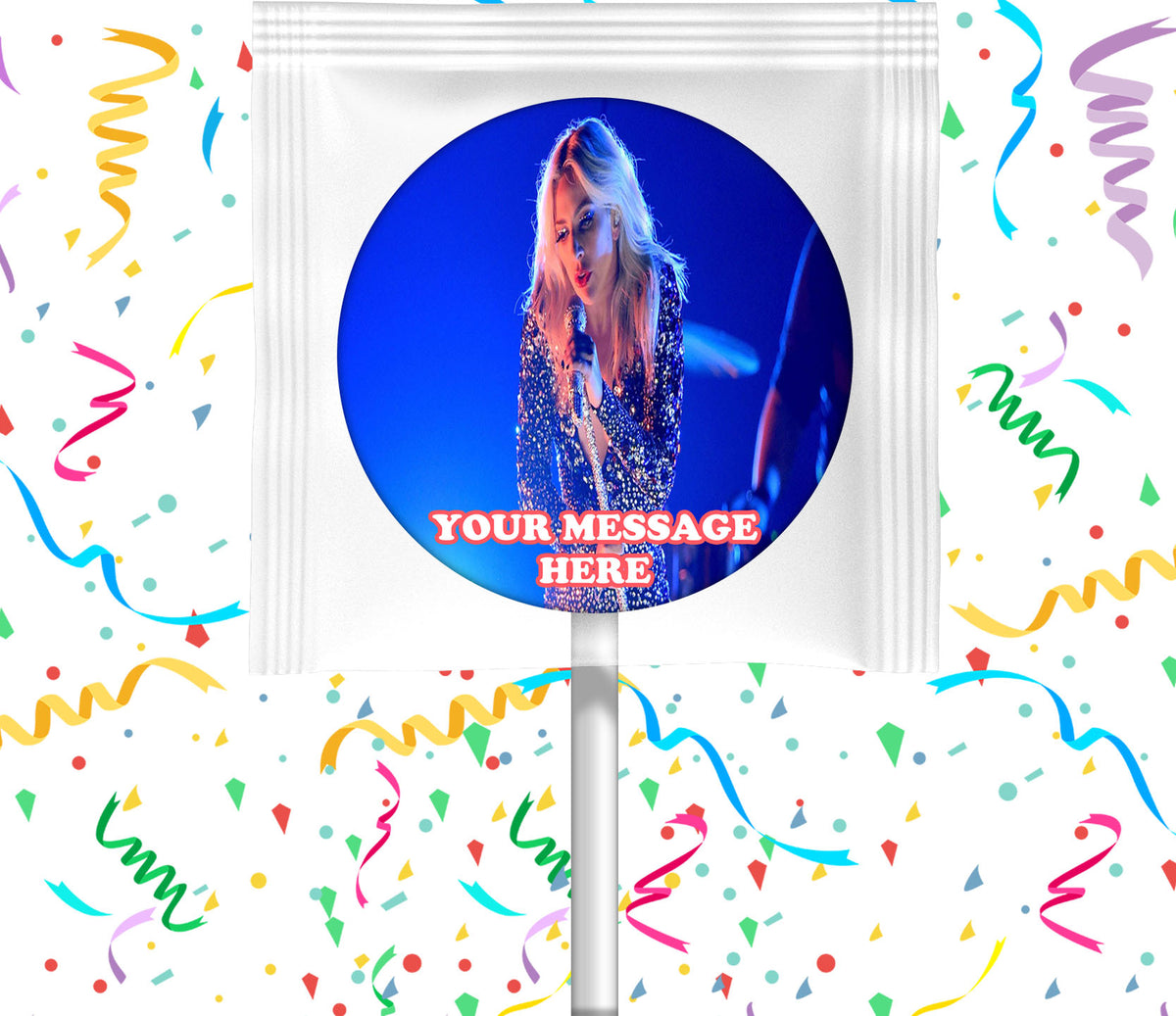Lady Gaga Lollipops Party Favors Personalized Suckers 12 Pcs