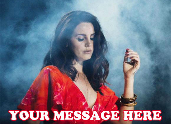 Lana Del Rey Edible Image Cake Topper Personalized Birthday Sheet Decoration Custom Party Frosting Transfer Fondant