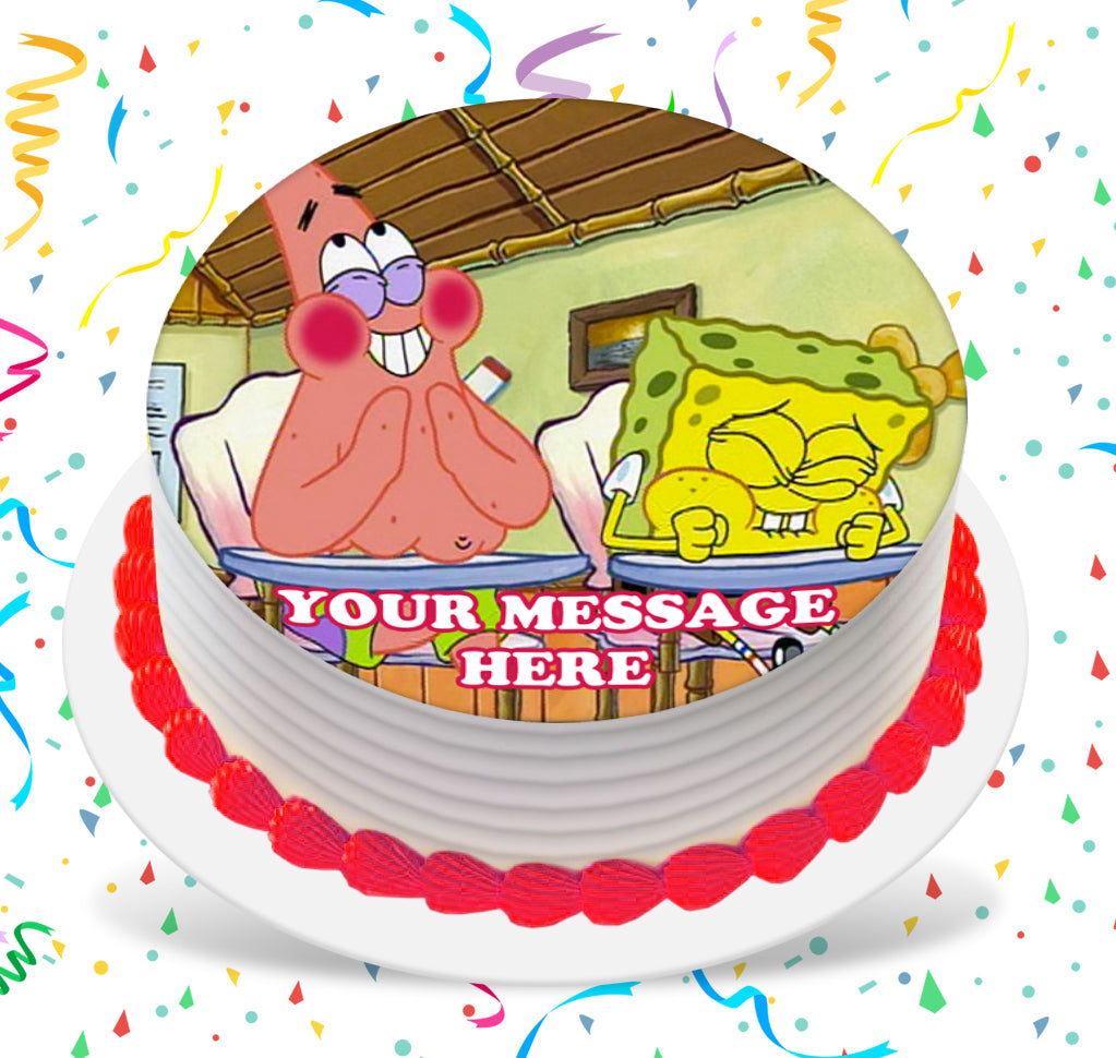 SpongeBob SquarePants What&#39;s Funnier Than 24 Edible Cake Topper Image Photo Picture