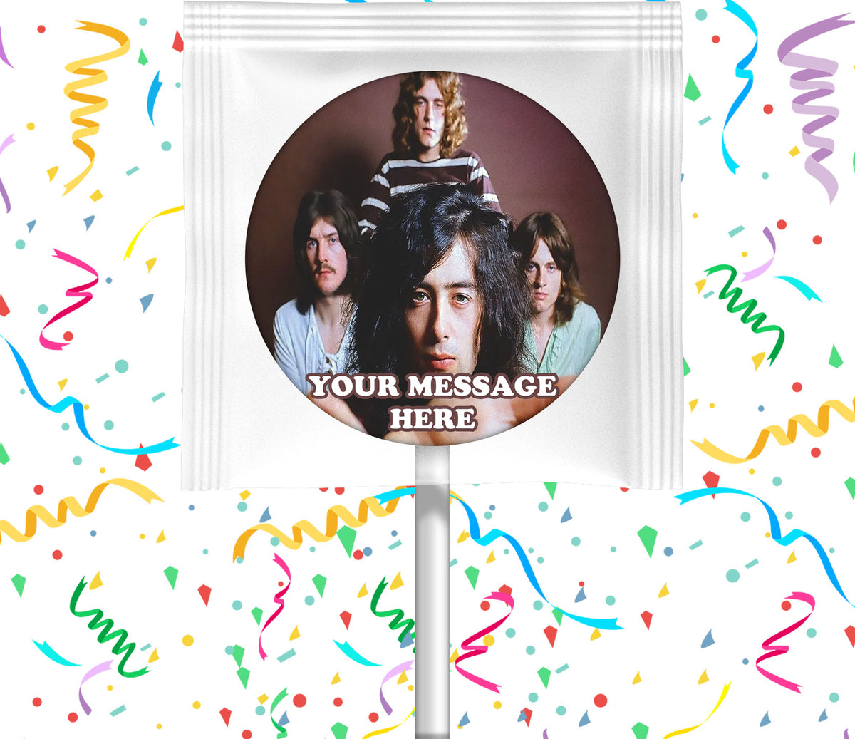 Led Zeppelin Lollipops Party Favors Personalized Suckers 12 Pcs