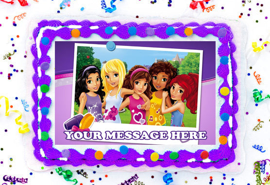 LEGO Friends Edible Image Cake Topper Personalized Birthday Sheet Deco ...