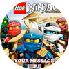 LEGO Ninjago Edible Image Cake Topper Personalized Birthday Sheet Custom Frosting Round Circle