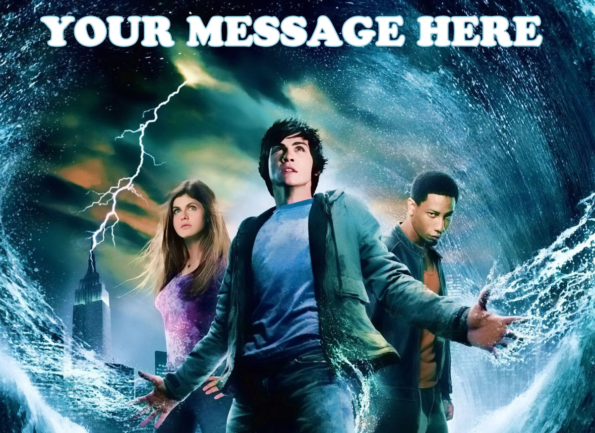 Percy Jackson Edible Image Cake Topper Personalized Birthday Sheet Decoration Custom Party Frosting Transfer Fondant