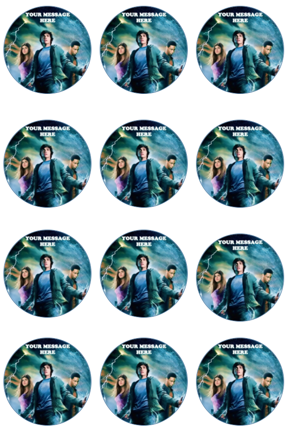 Percy Jackson Edible Cupcake Toppers (12 Images) Cake Image Icing Sugar Sheet Edible Cake Images