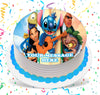 Lilo & Stitch Edible Image Cake Topper Personalized Birthday Sheet Custom Frosting Round Circle