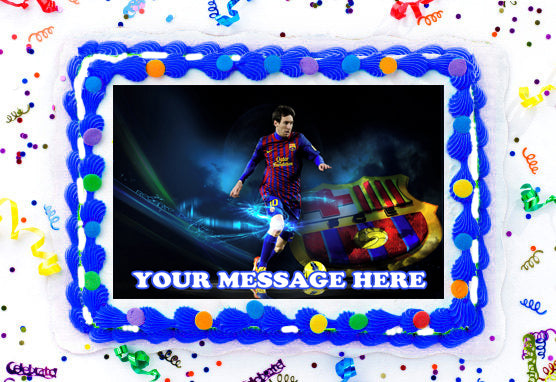 Lionel Messi cake 🏆🖤⚽️ #cake #soccerplayer #soccer #cakedecorating  #cakedesign #bakery #lionelmessilegend #lionelmessi10 #birth... | Instagram